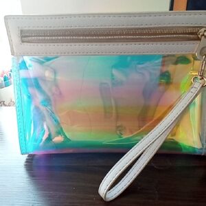 Neiman Marcus Holographic Wristlet Clutch